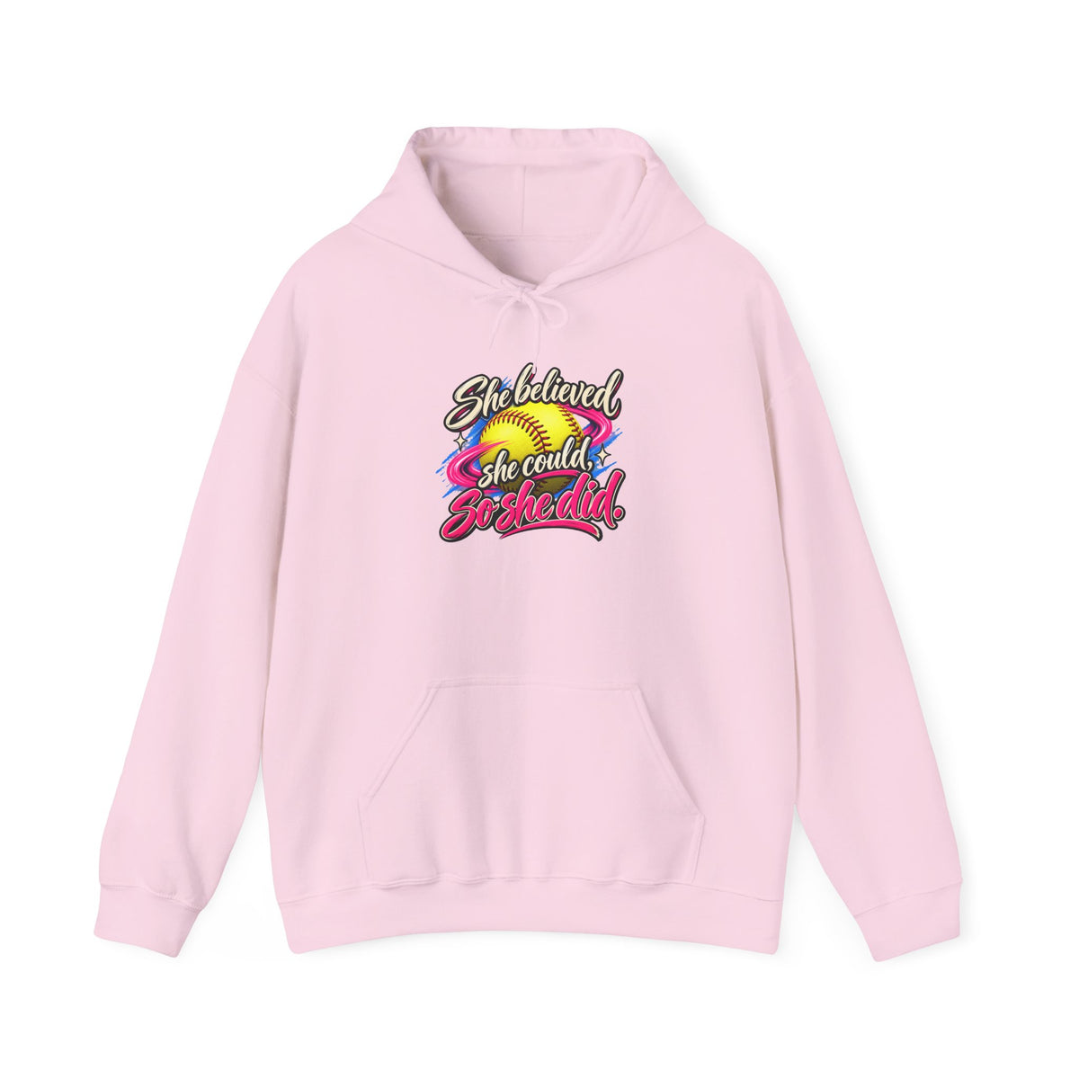 She Believed She Could So She Did Hoodie — Inspirational Rainbow Women's Hoodie