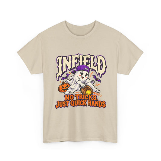 Infield No Tricks Just Quick Hands Baseball T-Shirt