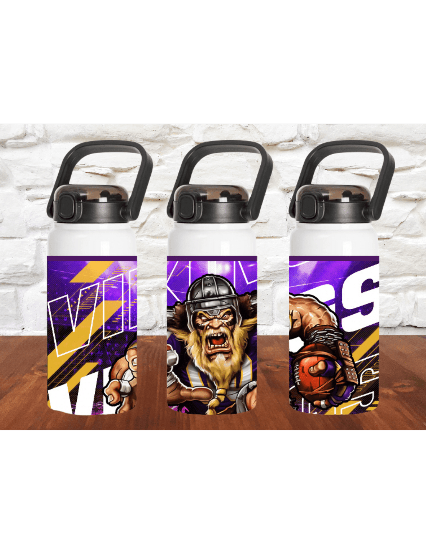 Minnesota Vikings 42oz Water Bottle - K&W CUSTOM CREATIONS
