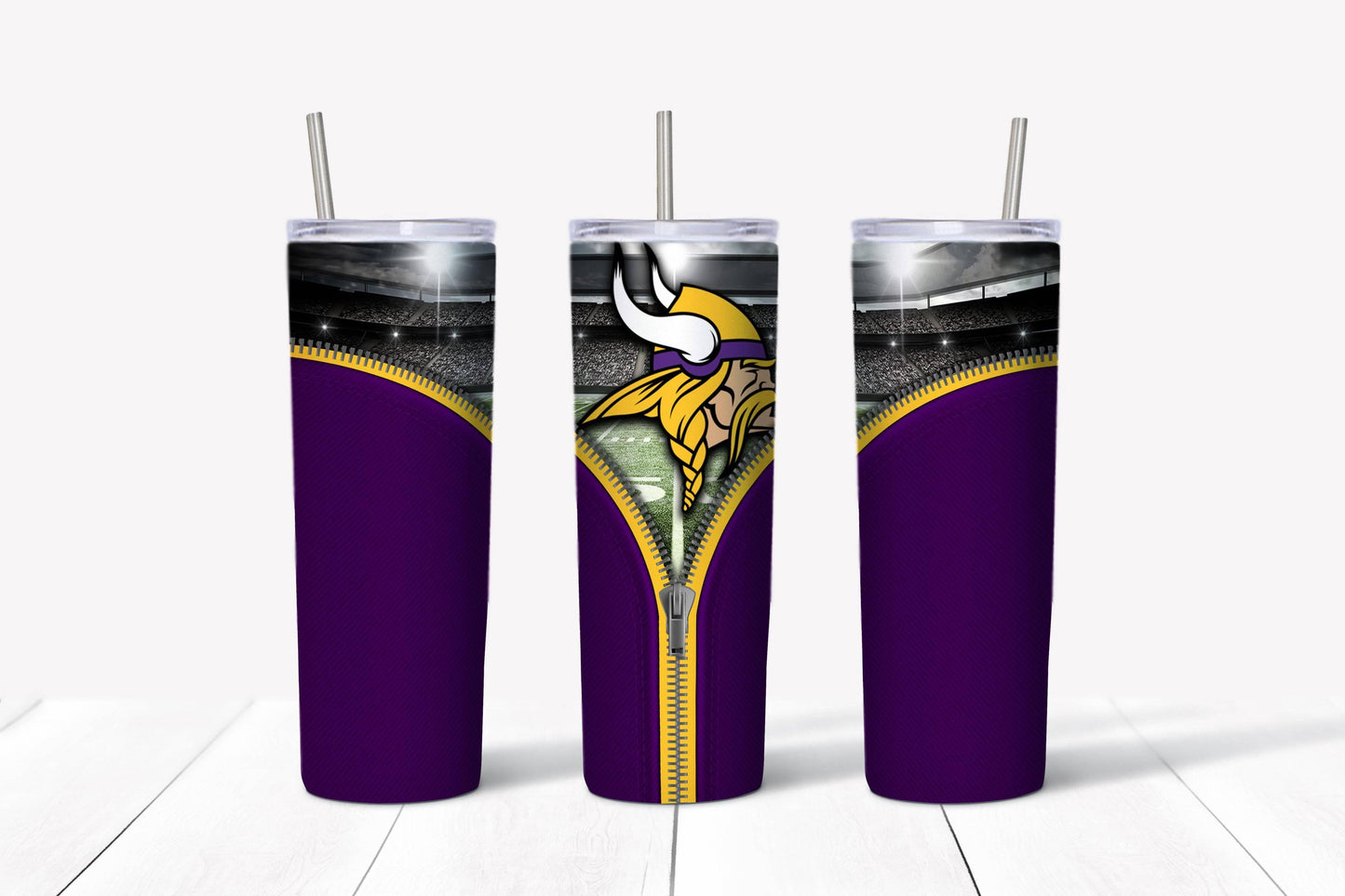 NFL Vikings Zipper - K&W CUSTOM CREATIONS