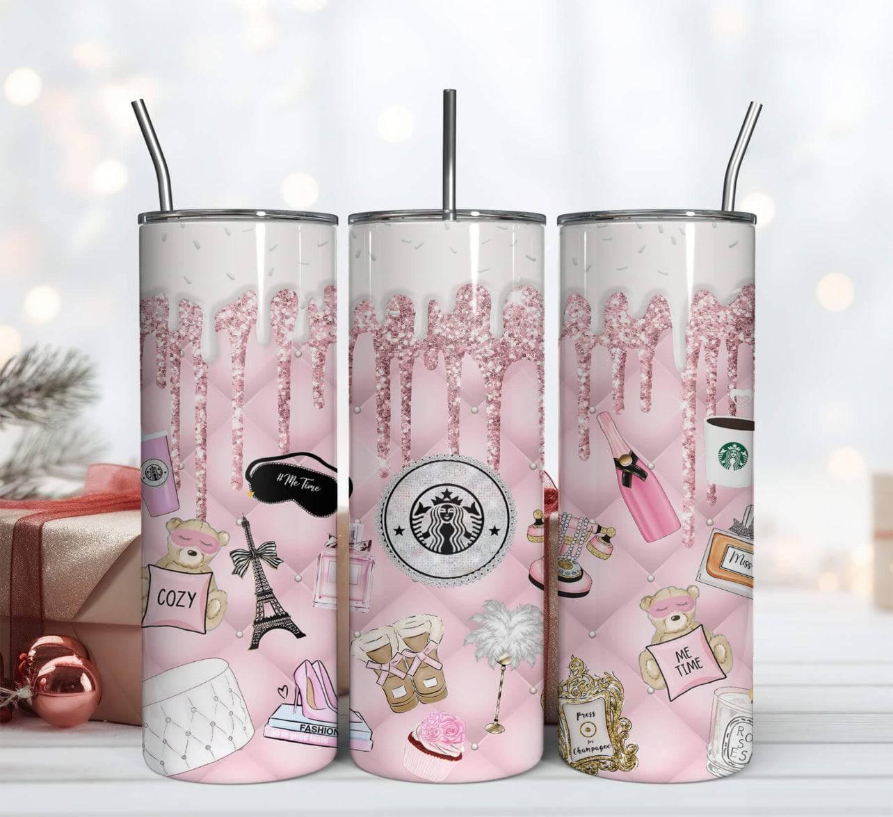 Pink Dripping Pattern - K&W CUSTOM CREATIONS