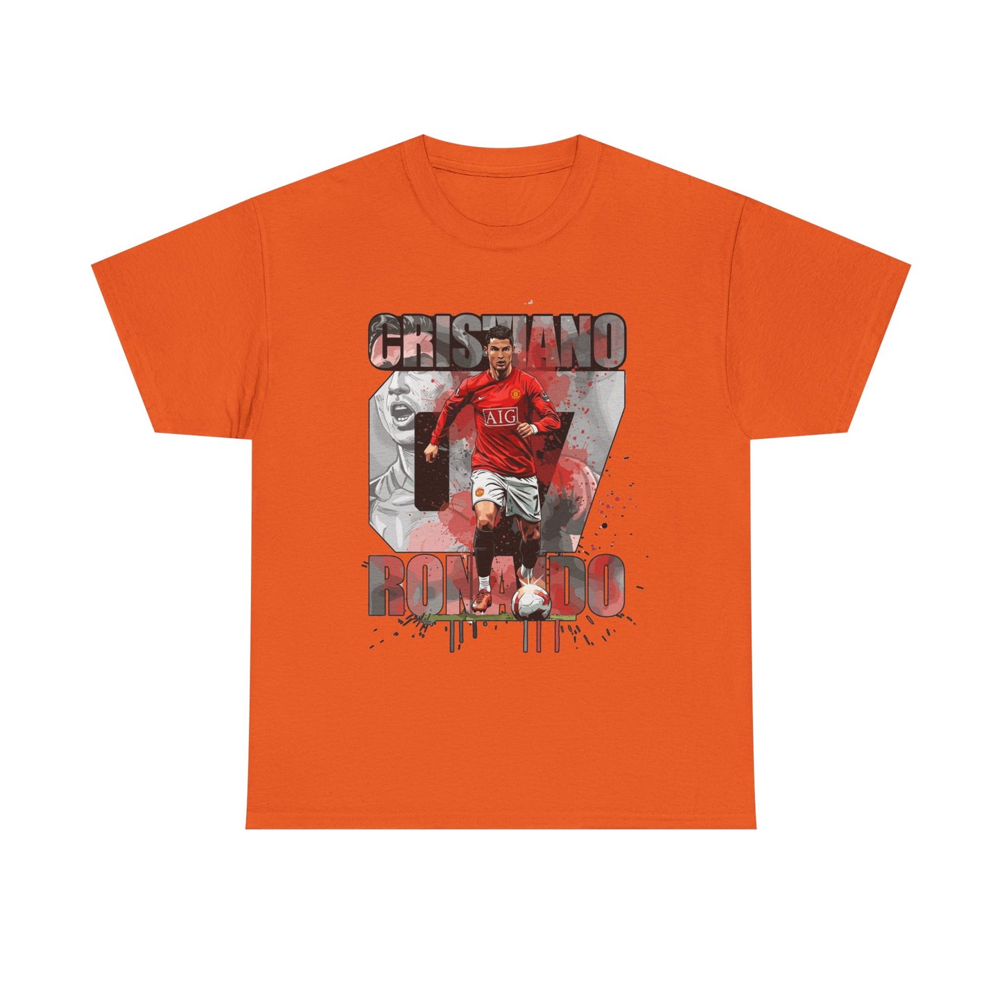 Cristiano Ronaldo 7 Graphic Tee — Retro Soccer Fan Shirt
