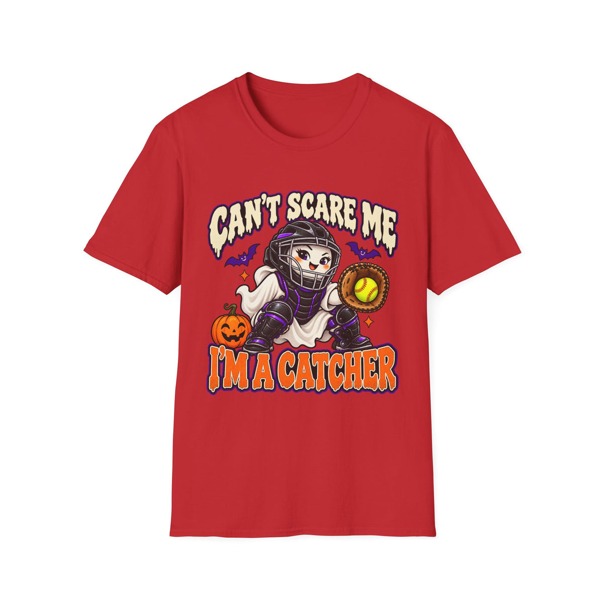 Can't Scare Me I'm a Catcher Halloween T-Shirt