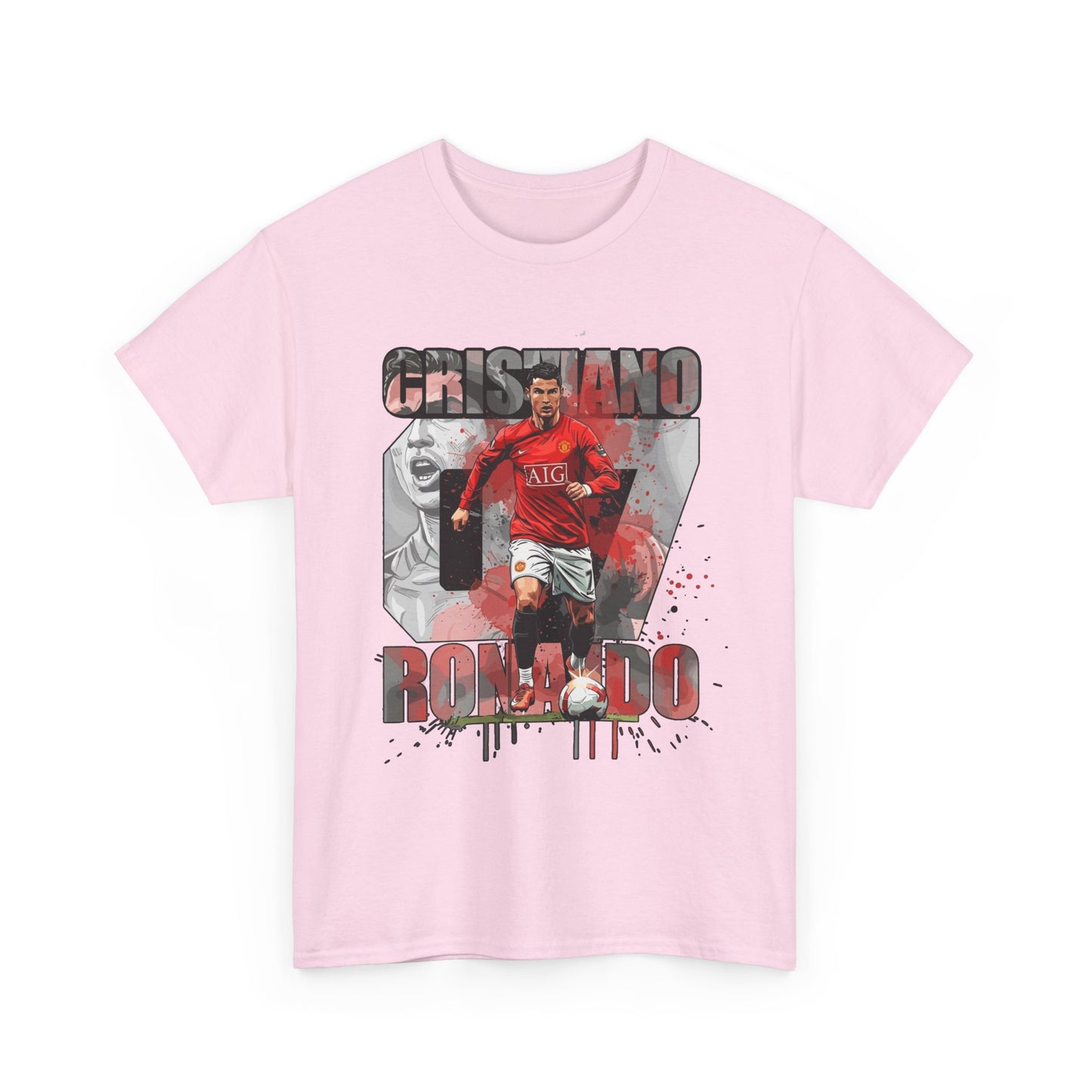 Cristiano Ronaldo 7 Graphic Tee — Retro Soccer Fan Shirt