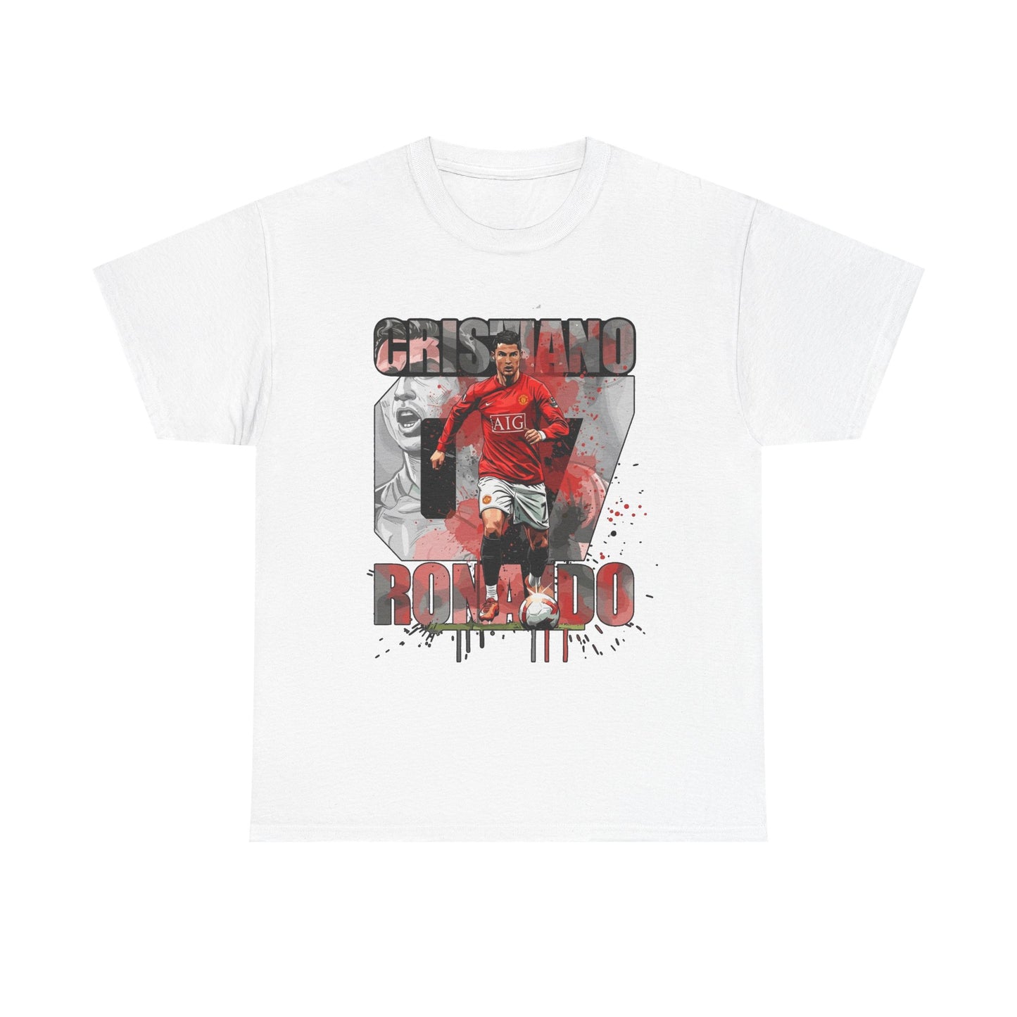 Cristiano Ronaldo 7 Graphic Tee — Retro Soccer Fan Shirt