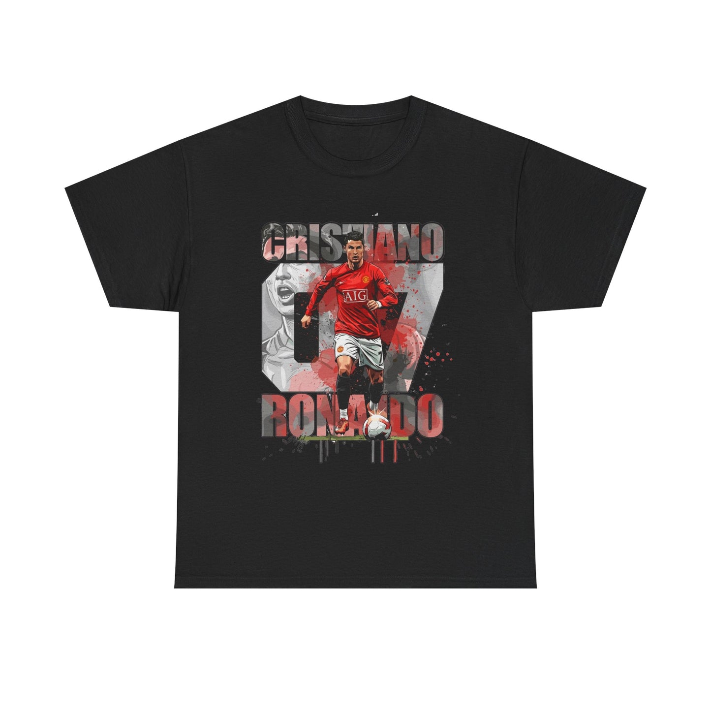 Cristiano Ronaldo 7 Graphic Tee — Retro Soccer Fan Shirt