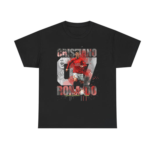 Cristiano Ronaldo 7 Graphic Tee — Retro Soccer Fan Shirt