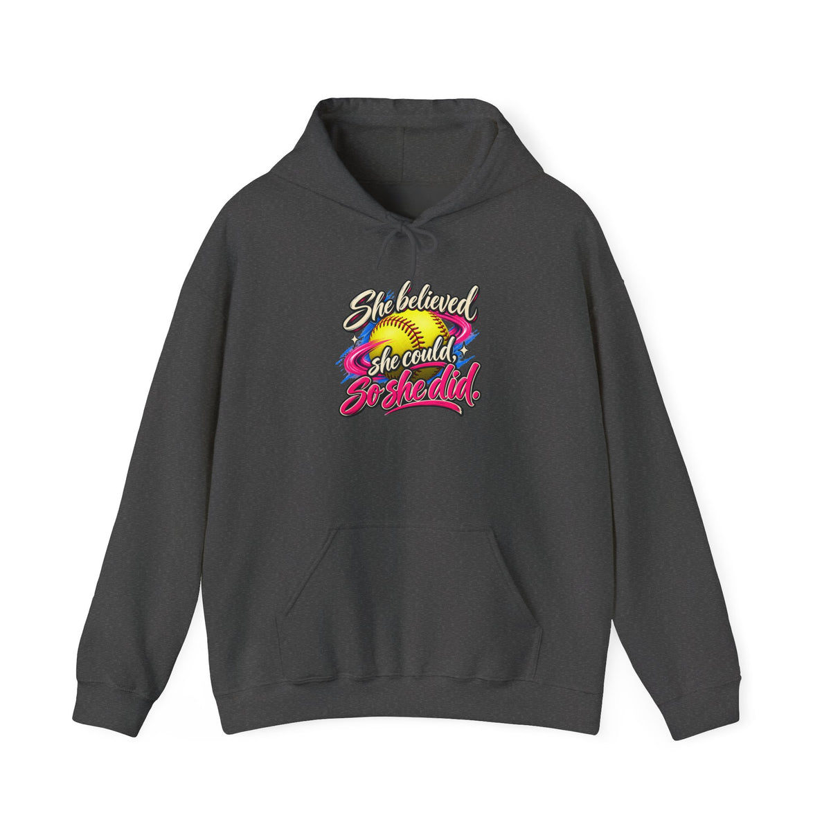 She Believed She Could So She Did Hoodie — Inspirational Rainbow Women's Hoodie