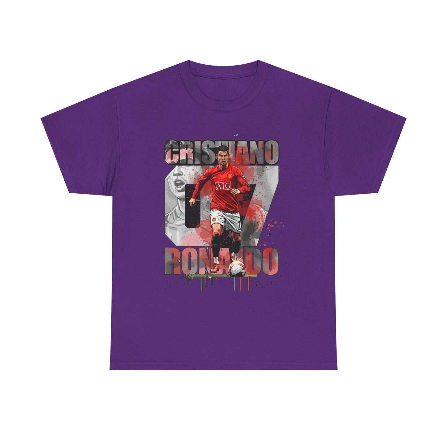 Cristiano Ronaldo 7 Graphic Tee — Retro Soccer Fan Shirt