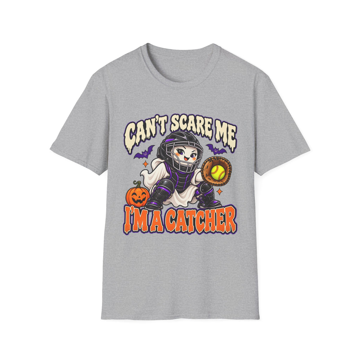 Can't Scare Me I'm a Catcher Halloween T-Shirt
