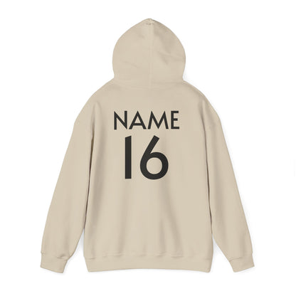 Catcher's Parents Hoodie — Personalized Back Name & Number Baseball Supporter Sweatshirt