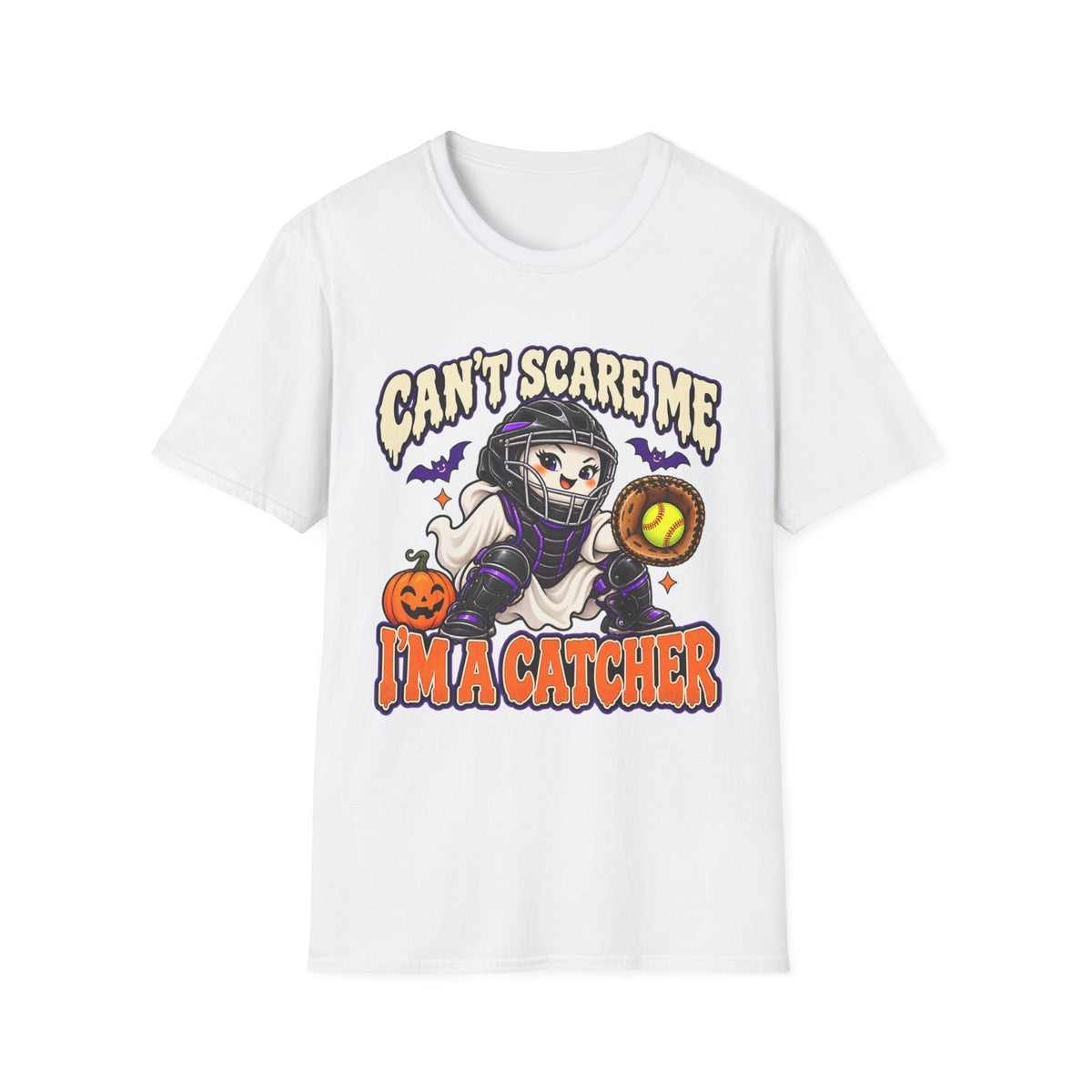 Can't Scare Me I'm a Catcher Halloween T-Shirt