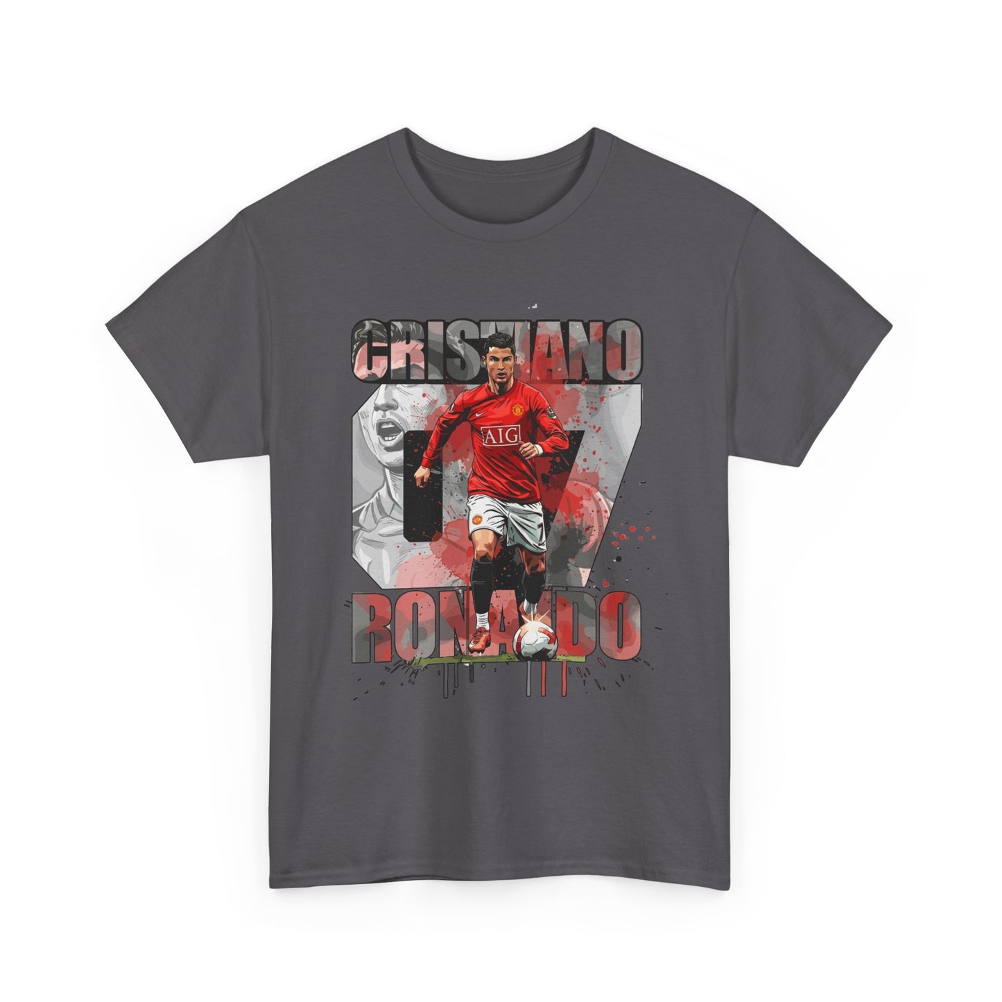 Cristiano Ronaldo 7 Graphic Tee — Retro Soccer Fan Shirt