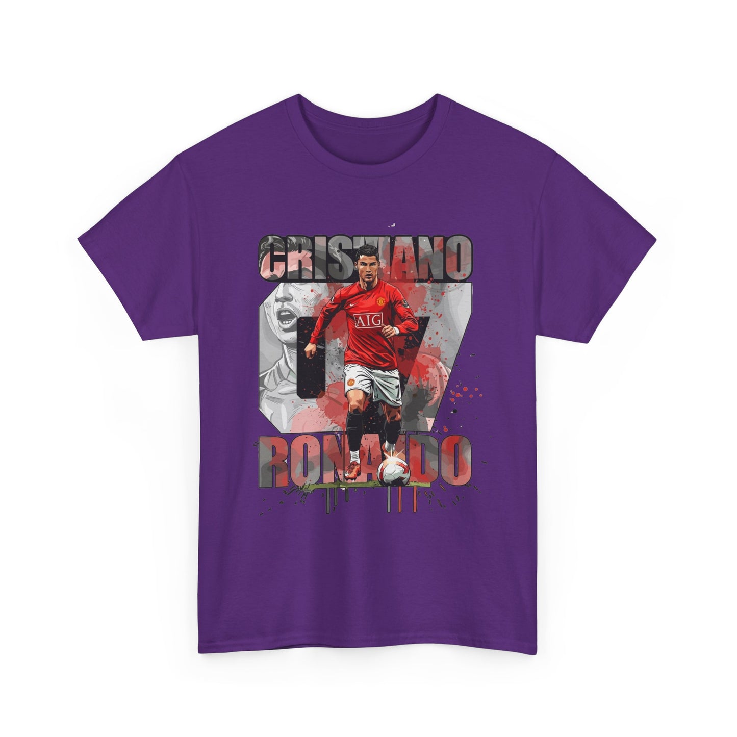 Cristiano Ronaldo 7 Graphic Tee — Retro Soccer Fan Shirt