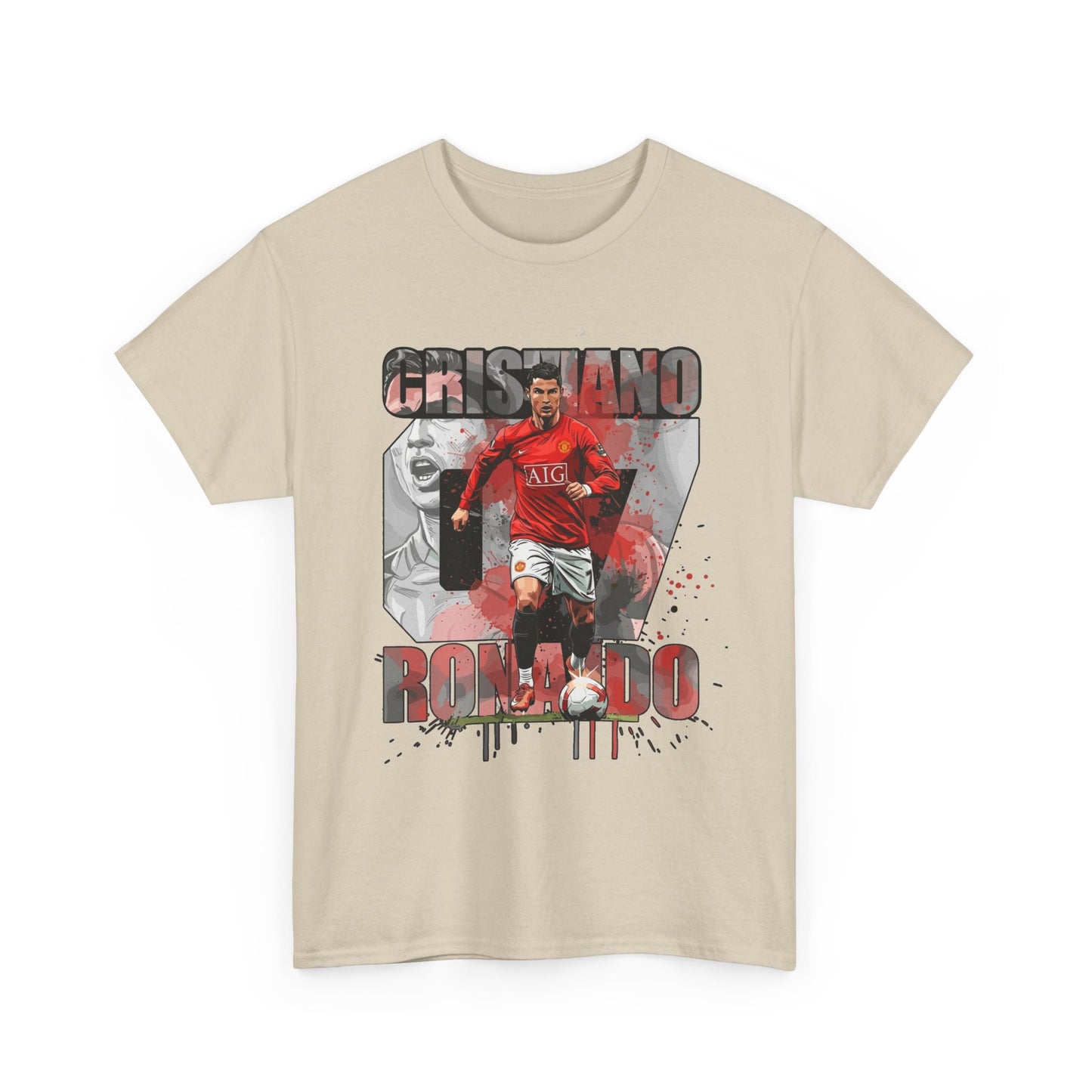 Cristiano Ronaldo 7 Graphic Tee — Retro Soccer Fan Shirt