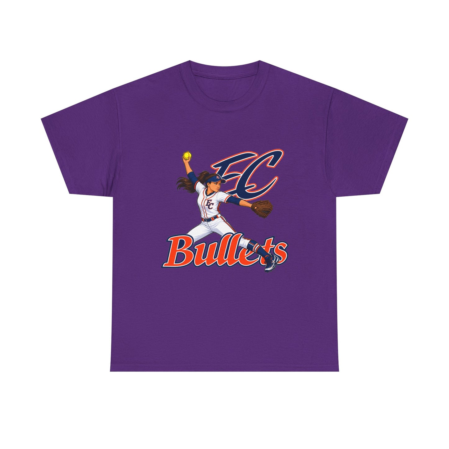 Softball Team Tee — 'EC Bullets' Pitcher Graphic Shirt