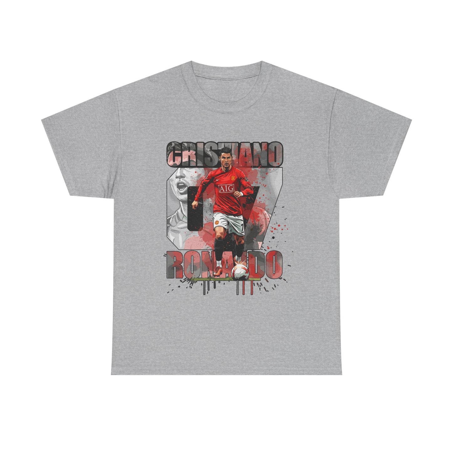 Cristiano Ronaldo 7 Graphic Tee — Retro Soccer Fan Shirt