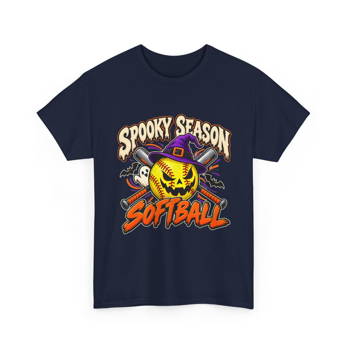 Spooky Season Softball Halloween T-Shirt