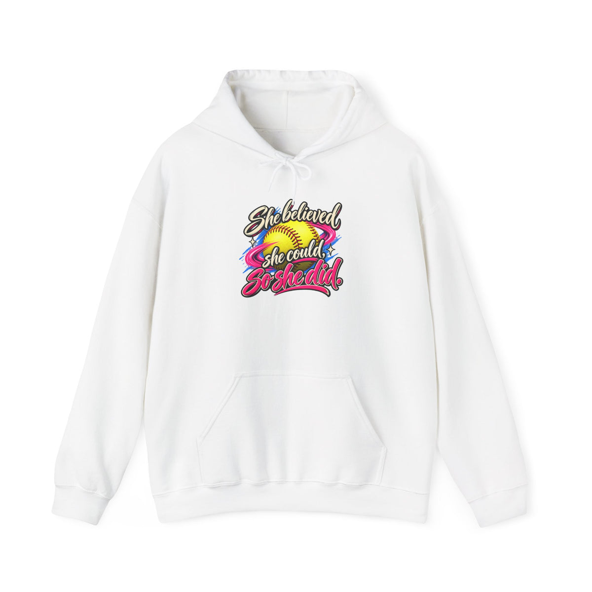 She Believed She Could So She Did Hoodie — Inspirational Rainbow Women's Hoodie