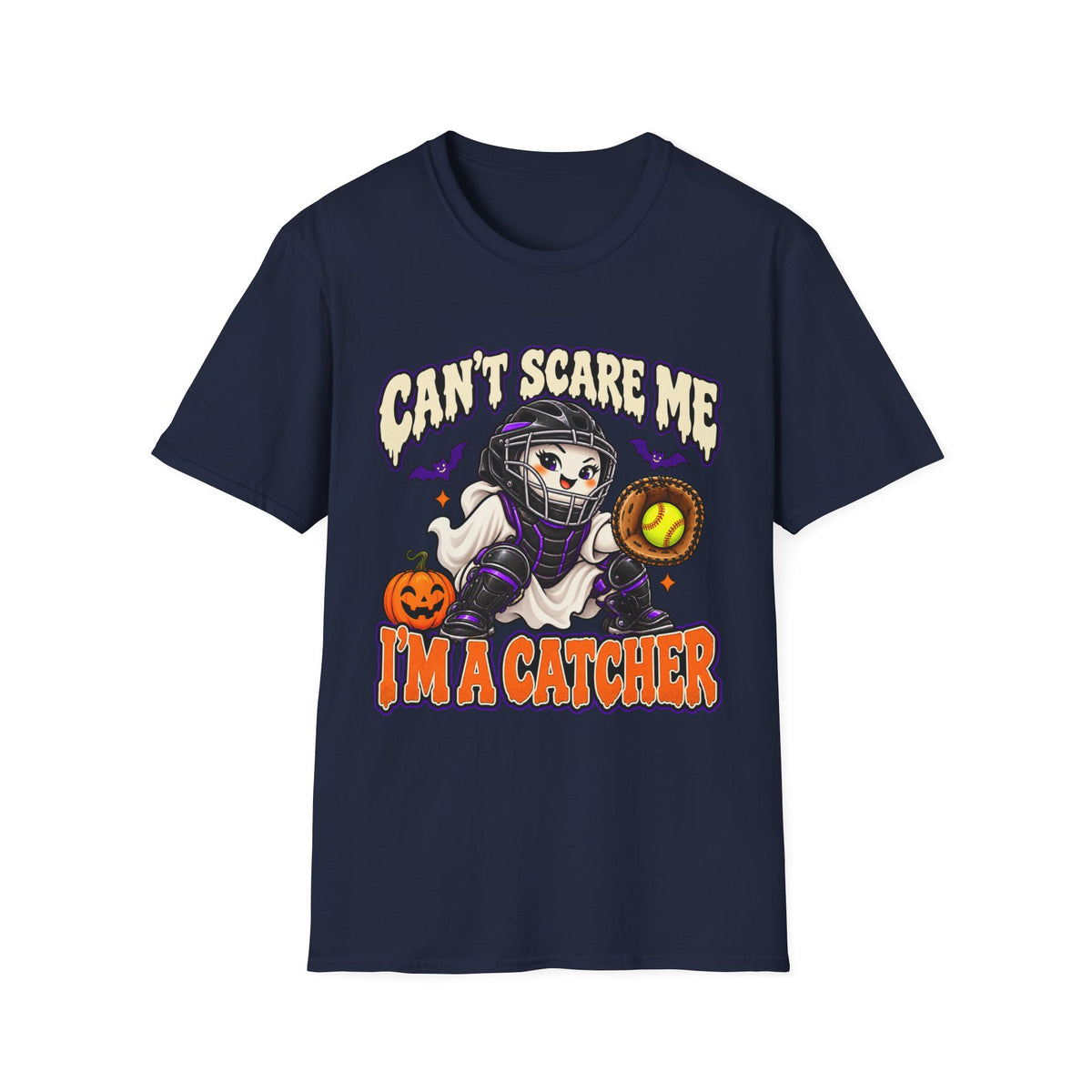Can't Scare Me I'm a Catcher Halloween T-Shirt