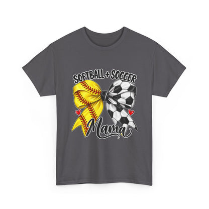 Softball + Soccer Mama Sports Mom T-Shirt