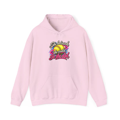 She Believed She Could So She Did Hoodie — Inspirational Rainbow Women's Hoodie
