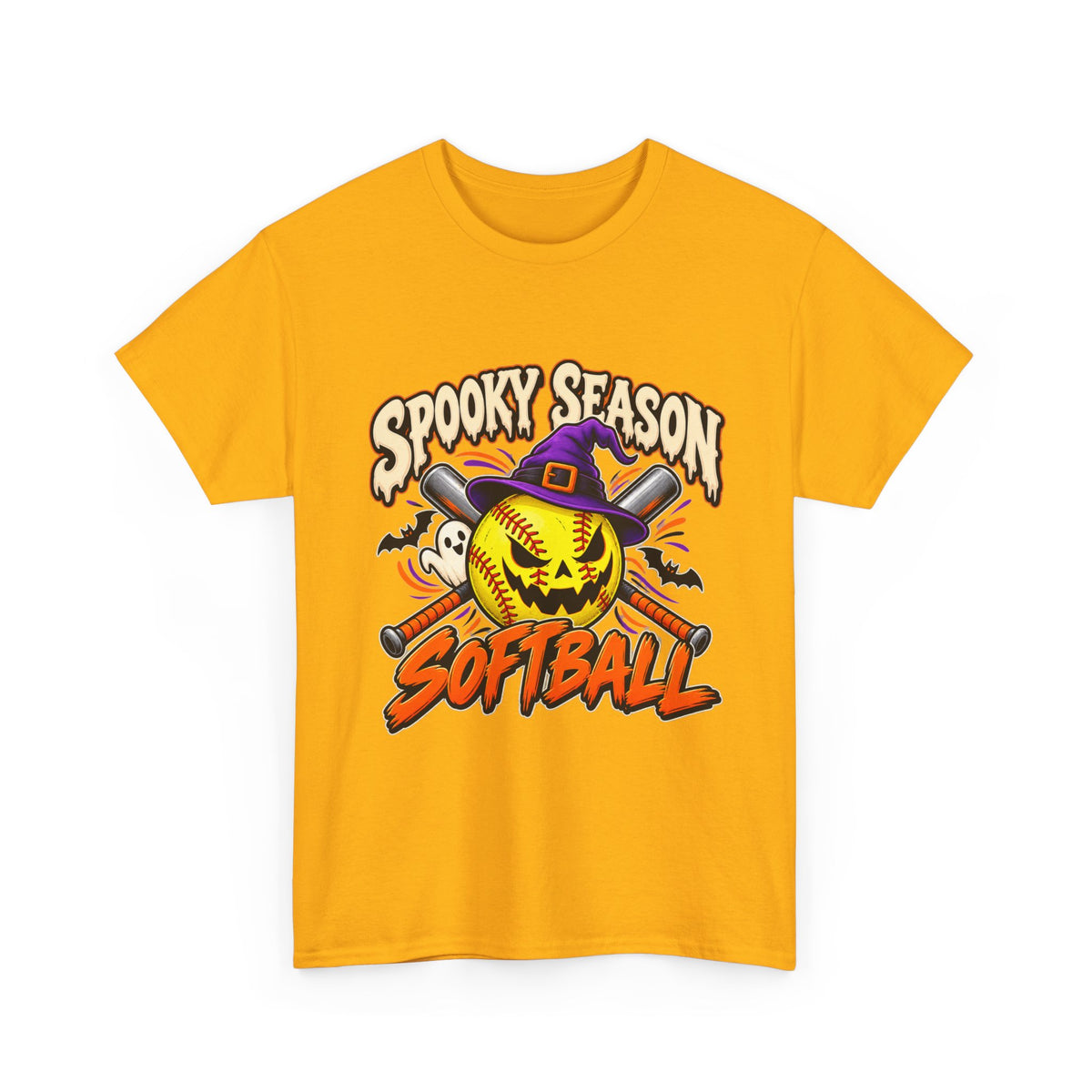 Spooky Season Softball Halloween T-Shirt