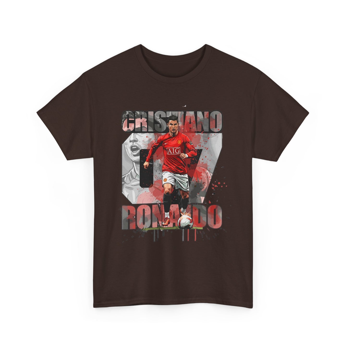 Cristiano Ronaldo 7 Graphic Tee — Retro Soccer Fan Shirt