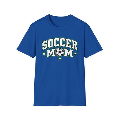 Soccer Mom T-Shirt — Retro Green Soccer Ball Pride Tee