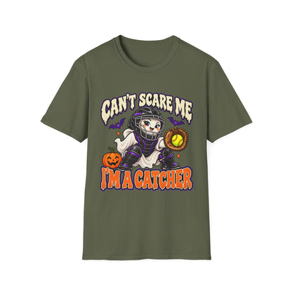 Can't Scare Me I'm a Catcher Halloween T-Shirt