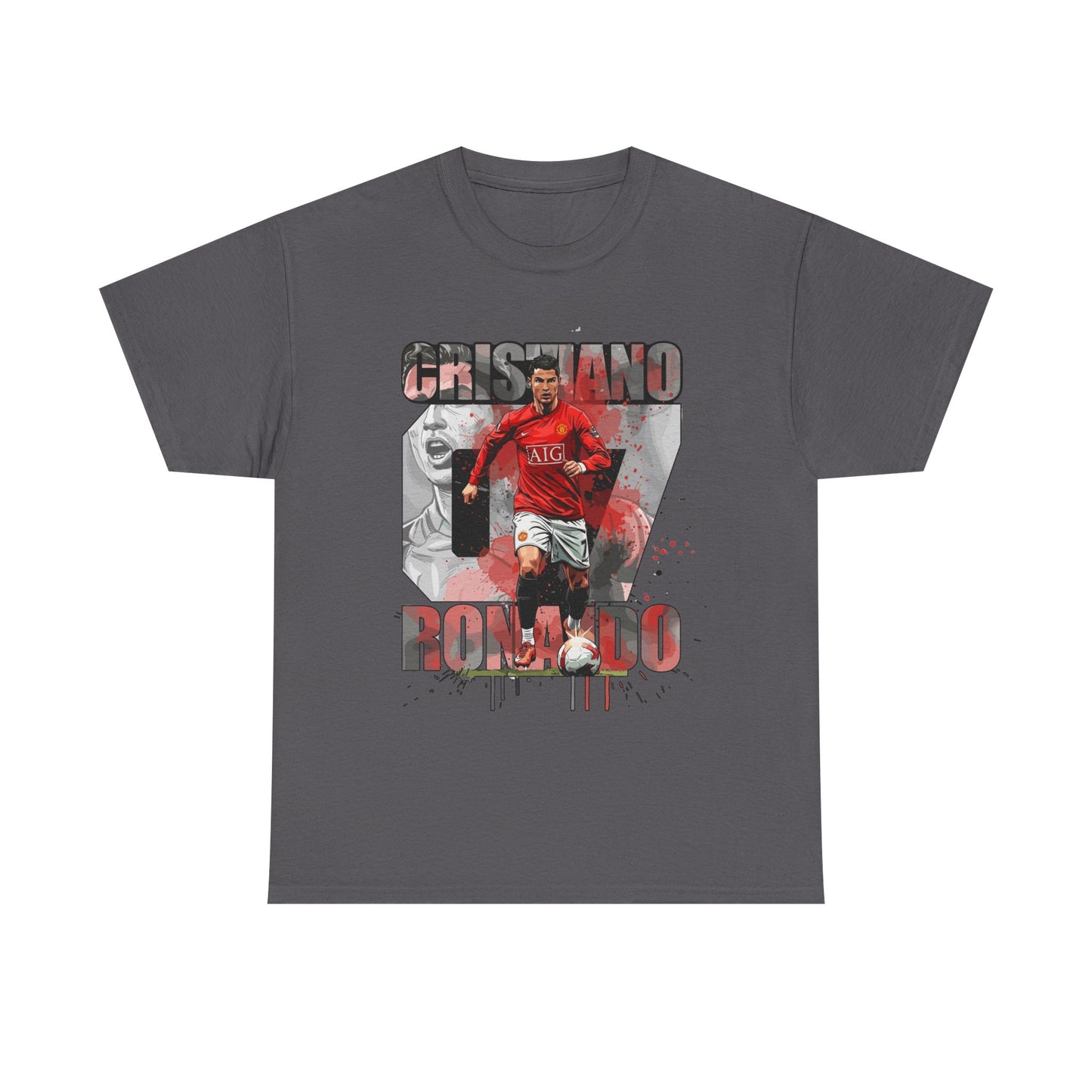 Cristiano Ronaldo 7 Graphic Tee — Retro Soccer Fan Shirt