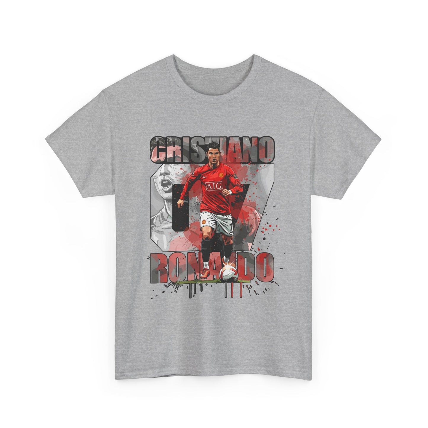 Cristiano Ronaldo 7 Graphic Tee — Retro Soccer Fan Shirt