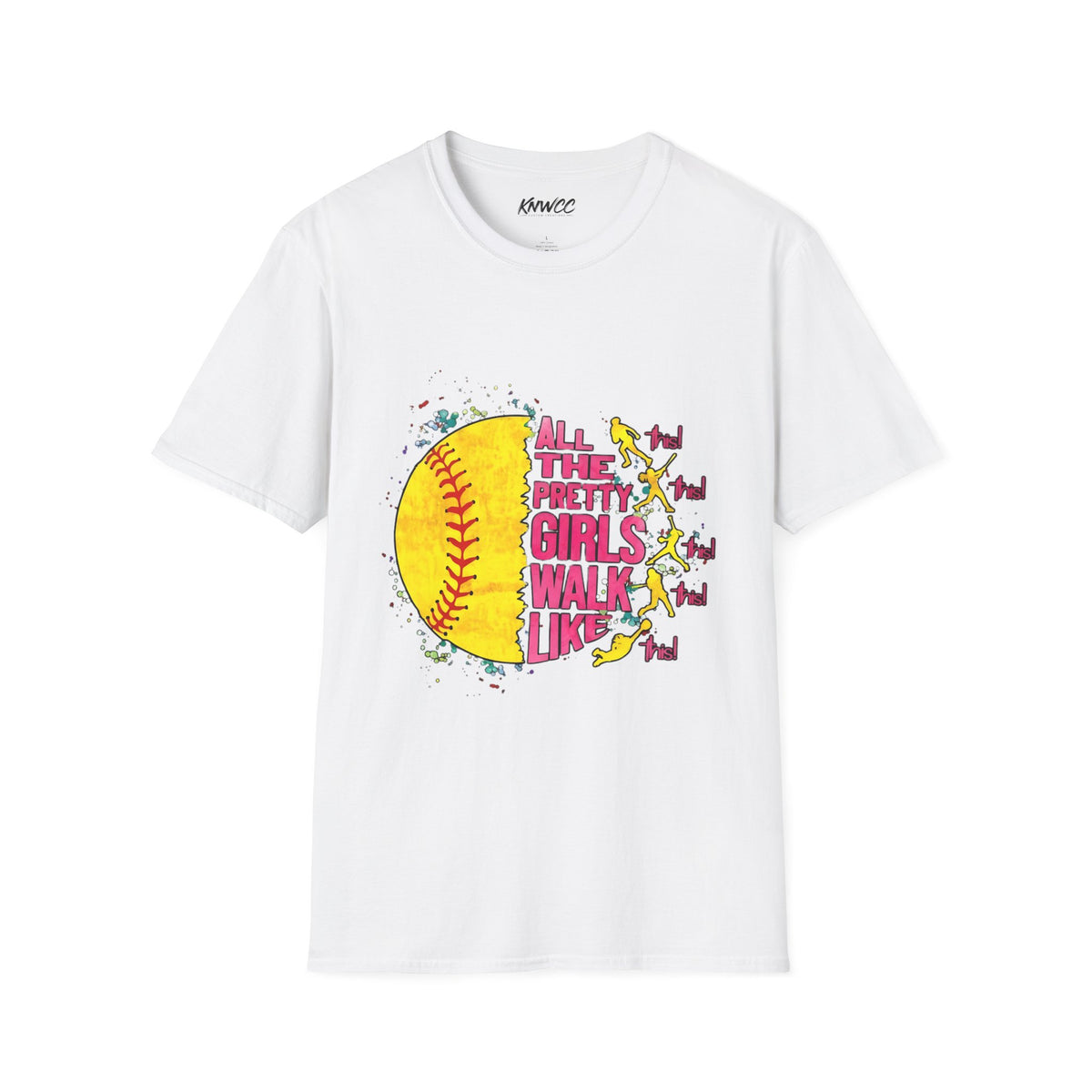 Softball 'All The Pretty Girls Walk Like' Graphic T-Shirt