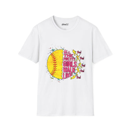 Softball 'All The Pretty Girls Walk Like' Graphic T-Shirt