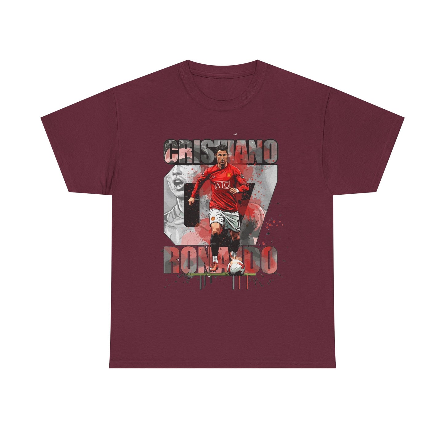 Cristiano Ronaldo 7 Graphic Tee — Retro Soccer Fan Shirt