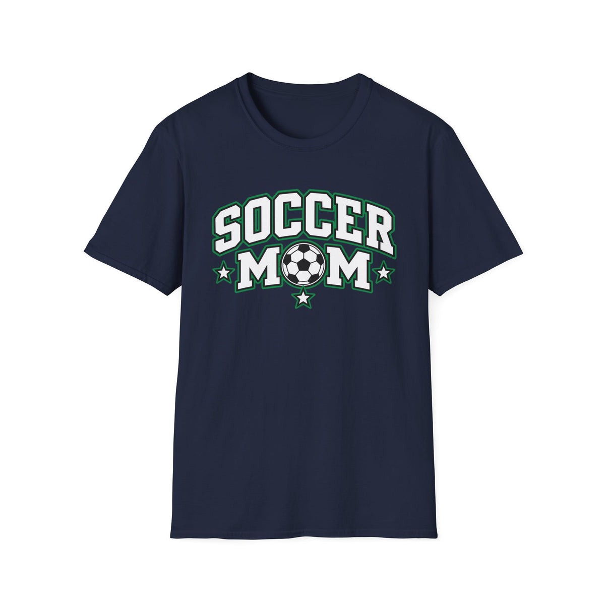 Soccer Mom T-Shirt — Retro Green Soccer Ball Pride Tee