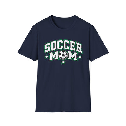 Soccer Mom T-Shirt — Retro Green Soccer Ball Pride Tee