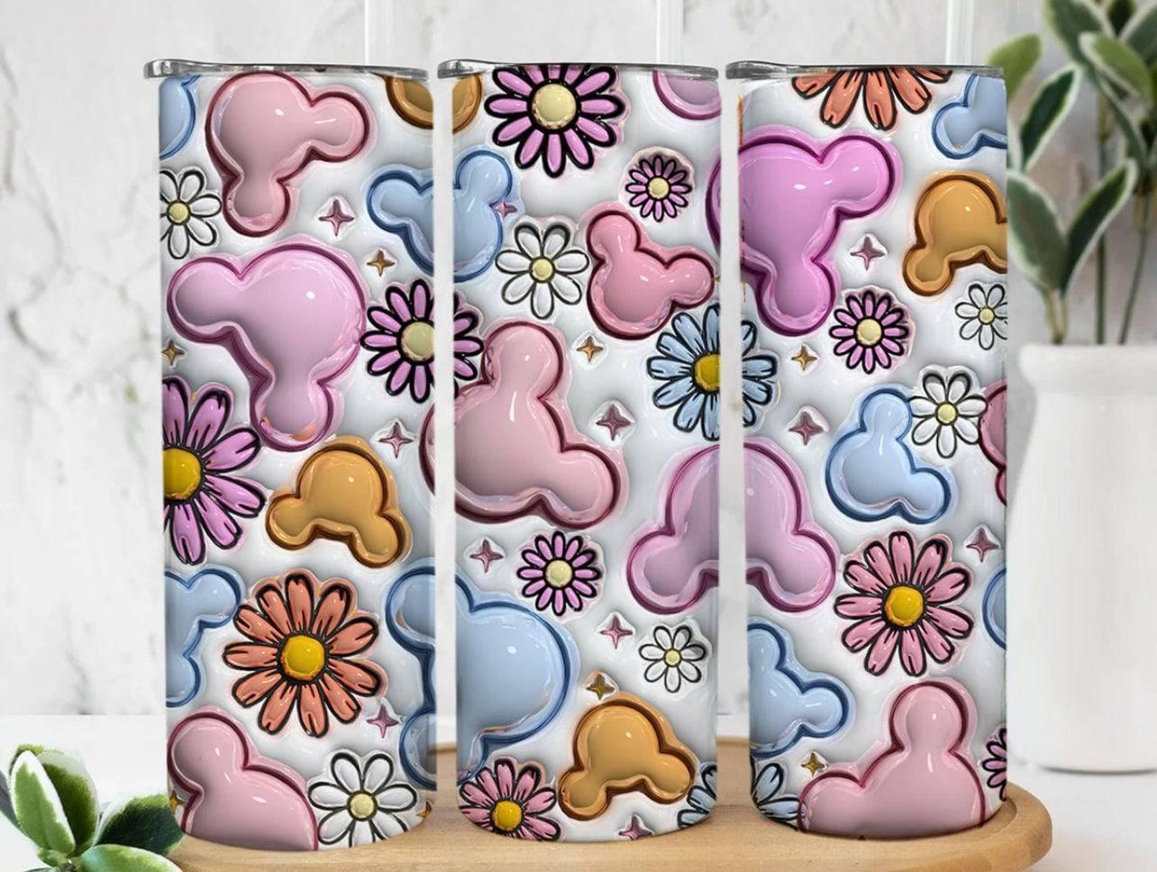 20oz 3D Mouse Ear Insulated Tumbler With Premium Insulation Keeps Drinks Hot Or Cold Whimsical Design - KW CUSTOM CREATIONS