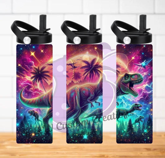 20oz Dinosaur Tumbler For Enthusiasts Durable Insulated Hydration Bottle For Indoor And Outdoor Use - KW CUSTOM CREATIONS
