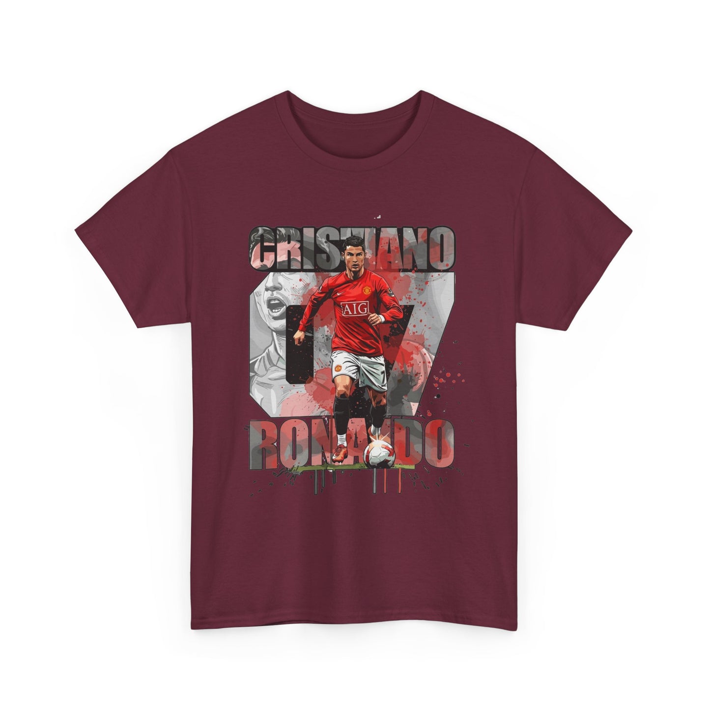 Cristiano Ronaldo 7 Graphic Tee — Retro Soccer Fan Shirt
