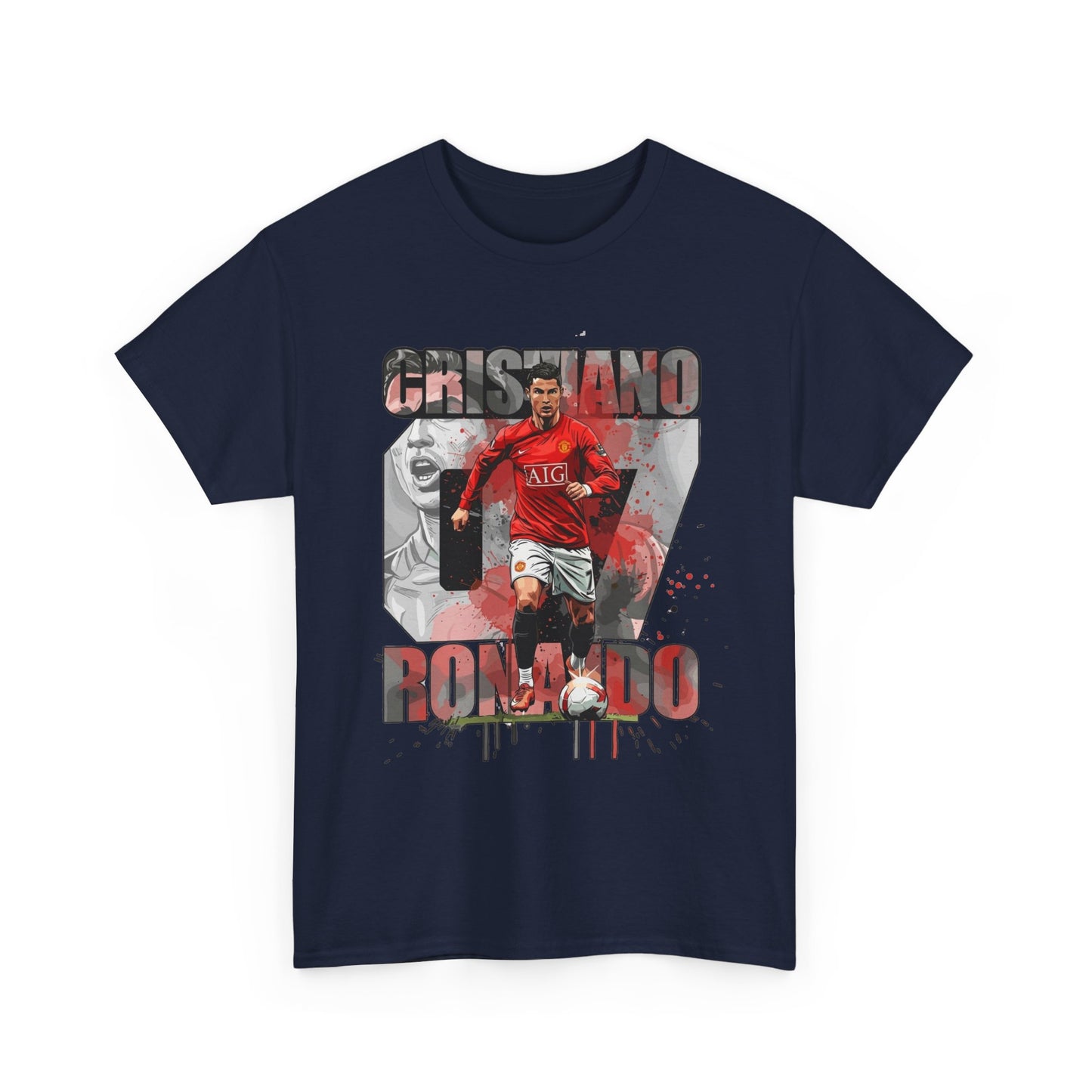 Cristiano Ronaldo 7 Graphic Tee — Retro Soccer Fan Shirt