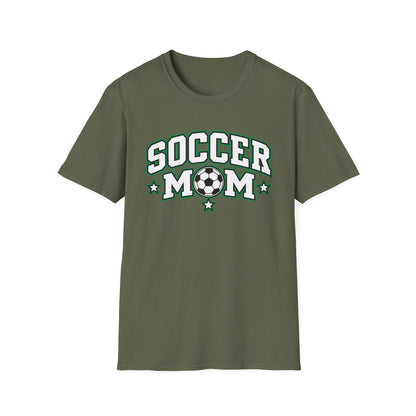 Soccer Mom T-Shirt — Retro Green Soccer Ball Pride Tee