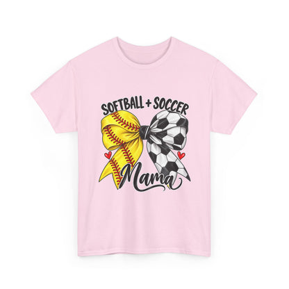 Softball + Soccer Mama Sports Mom T-Shirt