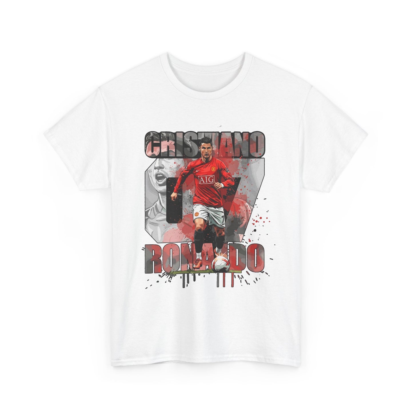 Cristiano Ronaldo 7 Graphic Tee — Retro Soccer Fan Shirt