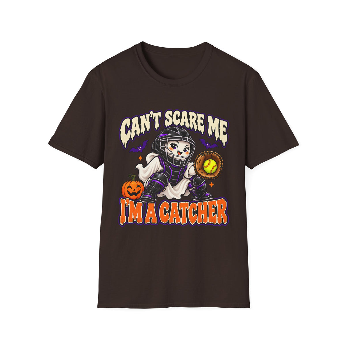 Can't Scare Me I'm a Catcher Halloween T-Shirt