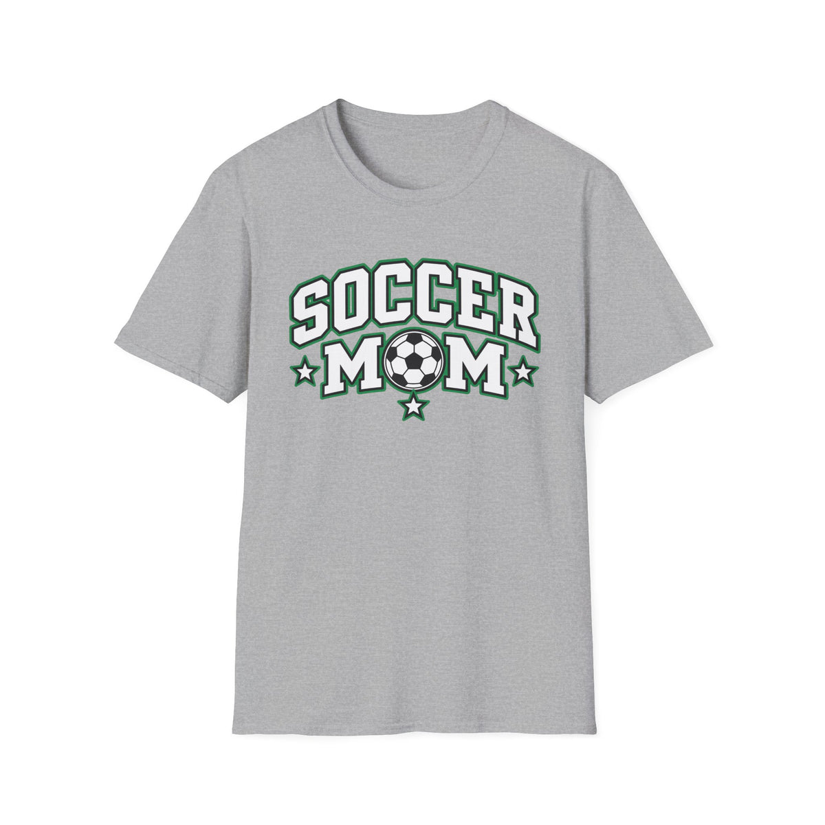 Soccer Mom T-Shirt — Retro Green Soccer Ball Pride Tee
