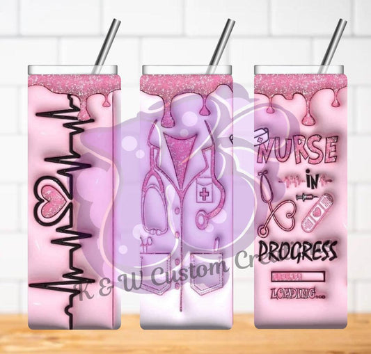 3D Nurse Sublimation Print - K&W CUSTOM CREATIONS