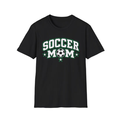 Soccer Mom T-Shirt — Retro Green Soccer Ball Pride Tee