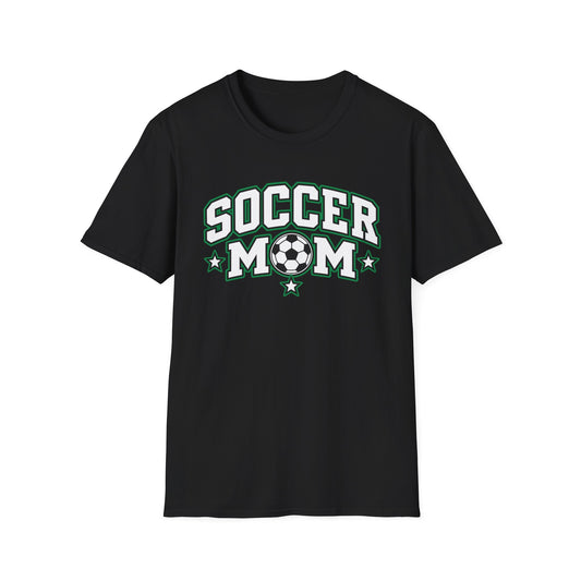 Soccer Mom T-Shirt — Retro Green Soccer Ball Pride Tee