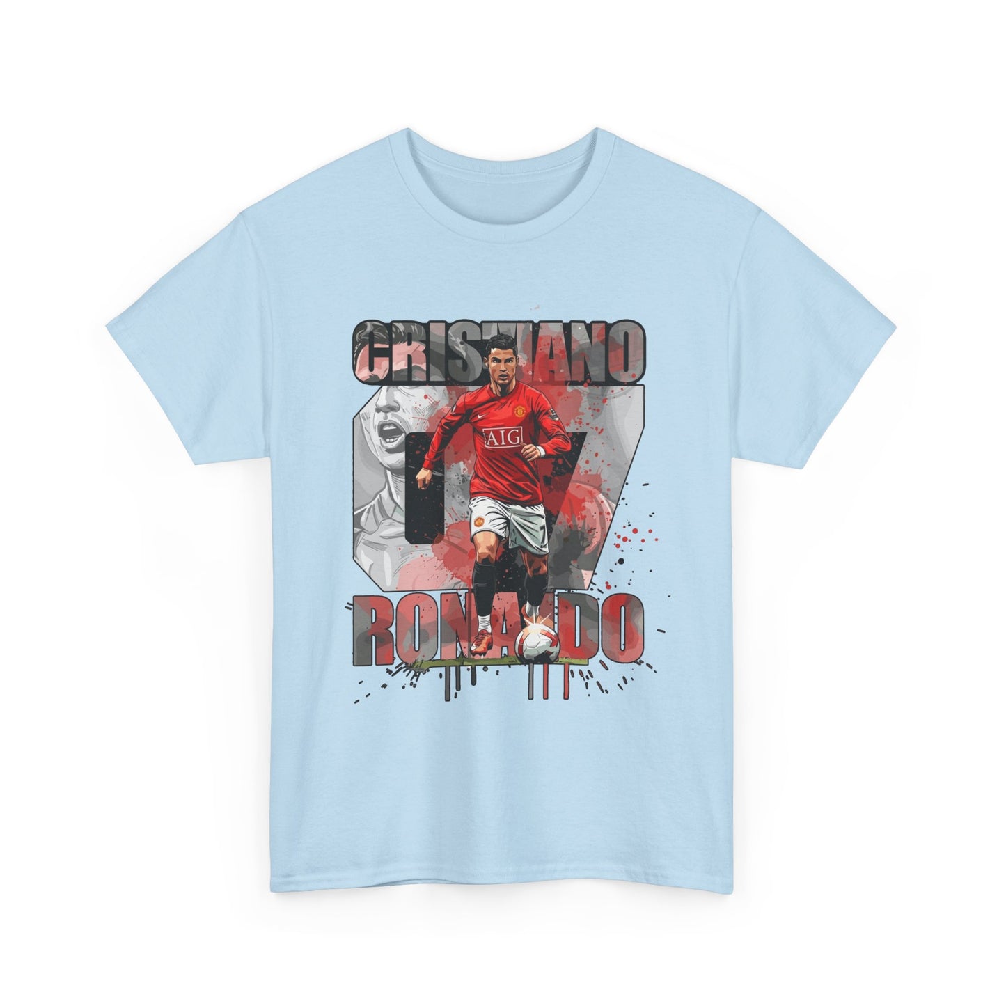 Cristiano Ronaldo 7 Graphic Tee — Retro Soccer Fan Shirt